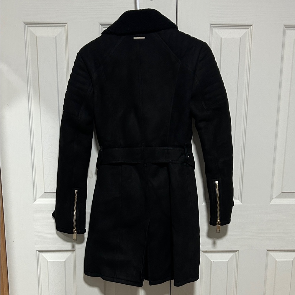 Burberry Black Trench Coat with Gold Zippers - Picture 2 of 16